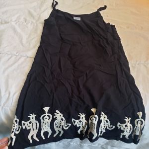 Medium Little Island Beach Casual Sun Dress Black